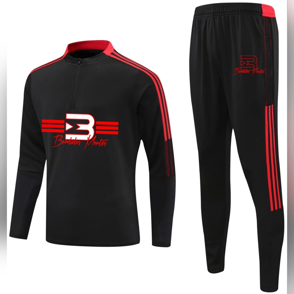 Black/Red Tracksuit